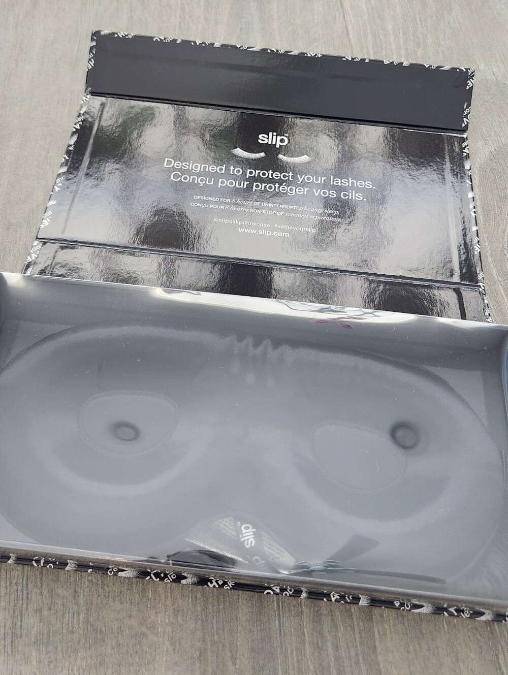 slip Black Lash-Protect Sleep Mask 100% silk. - Picture 9 of 9